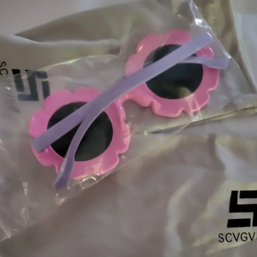 NEW! Kids Round Flower Sunglasses, Cute Daisy Glasses for Toddler Girls …